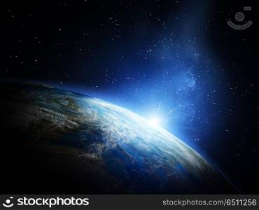 Planet from space. Planet from space. Elements of this image furnished by NASA. Planet from space