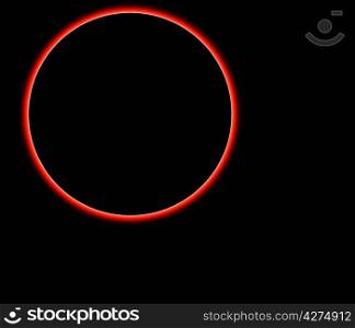Planet isolated over black background
