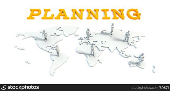 planning Concept with a Global Business Team. planning Concept with Business Team