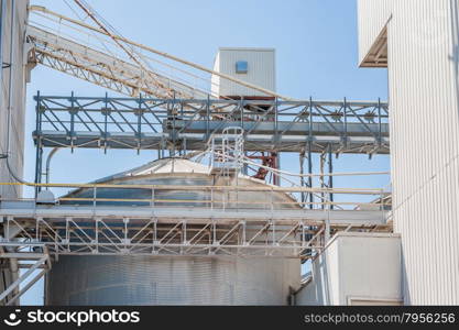 Plant for the drying and storage of cereals