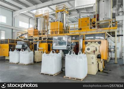 plant for the production of plastic parts. factory for the production of parts from polypropylene. from polypropylene manufacture of details