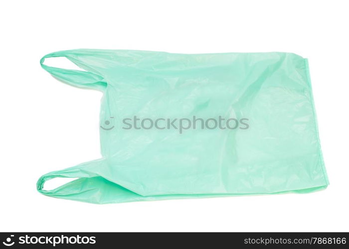 Plastic bag isolated on white background