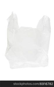 plastic bag isolated on white background wth clipping path