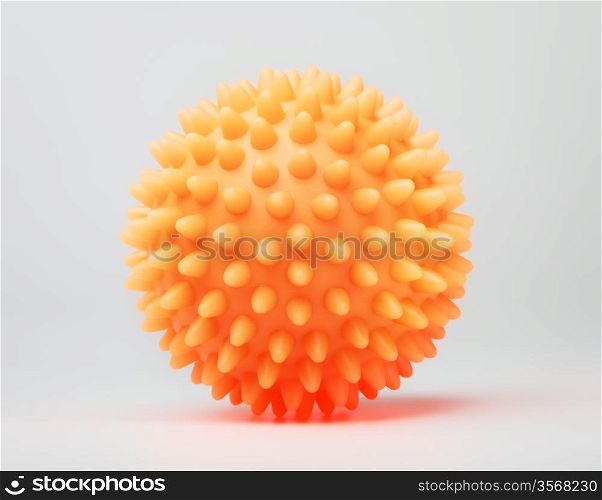 plastic balls for washing machine, gray background