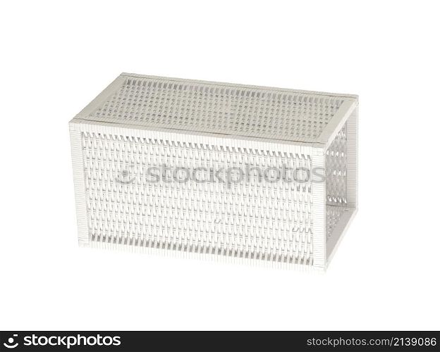 plastic basket isolated on white background. plastic basket isolated on white