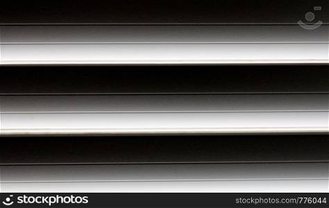 Plastic black and white blinds for backgrounds. Blinds for office and home.. Plastic black and white blinds for backgrounds