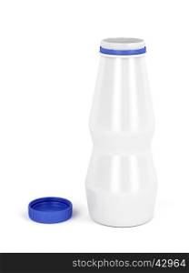 Plastic bottle for yogurt, milk or other liquids