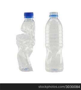 plastic bottle isolated on white background.. plastic bottle isolated on white background and have clipping paths to easy deployment.