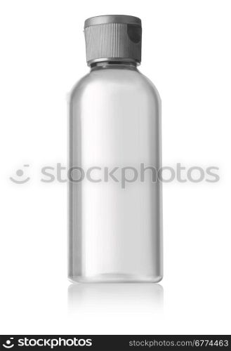 Plastic bottle (with clipping path) isolated on white background
