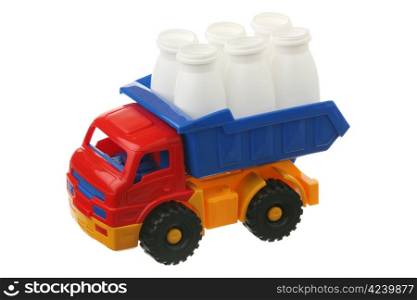 Plastic container in the truck