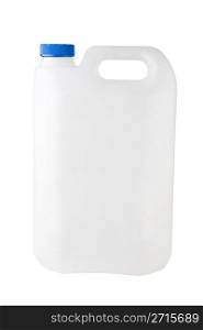 Plastic container isolated on a white background