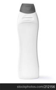 plastic cosmetic bottle isolated on white with clipping path