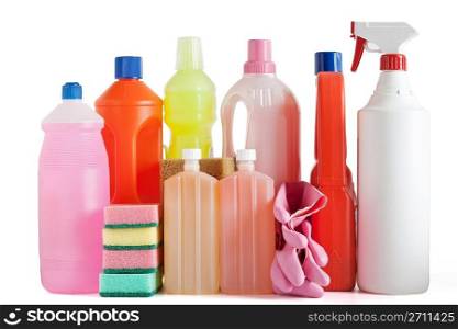 plastic detergent bottles