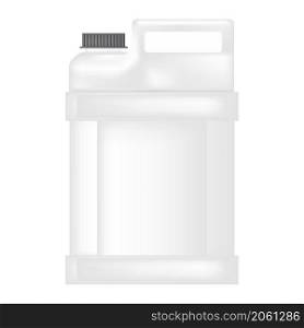 Plastic Gallon Icon Isolated on White Background. Canister of Milk.. Plastic Gallon Icon Isolated on White Background. Canister of Milk