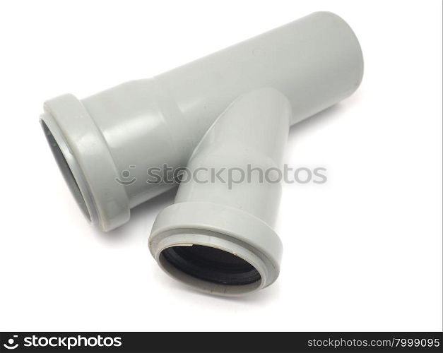 plastic pipe on a white background