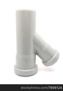 plastic pipe on a white background