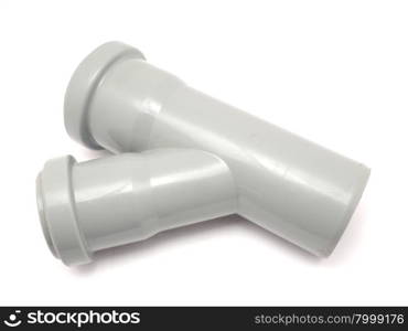 plastic pipe on a white background