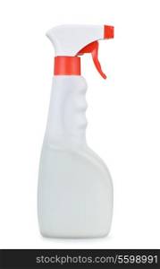 Plastic spray bottle isolated on white