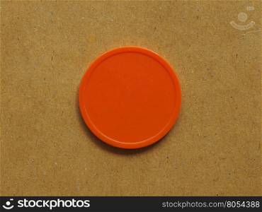 Plastic token money. Plastic token money used to buy food and drink during event or festival