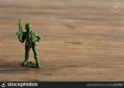 Plastic toy army figurine