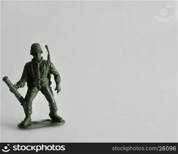 Plastic toy army figurine