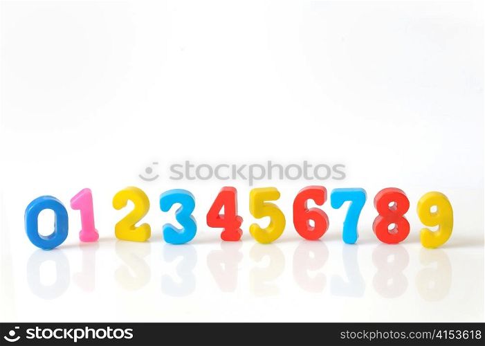 plastic toy numbers