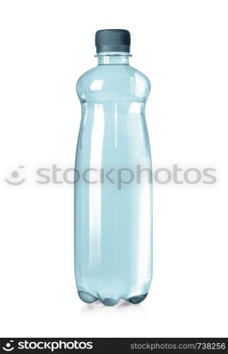 plastic water bottle isolated on white background with clipping path