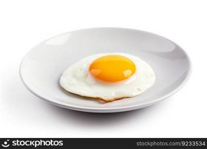 Plate delicious fried egg. Meal plate. Generate Ai. Plate delicious fried egg. Generate Ai