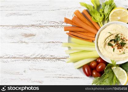 plate hummus assortment vegetables with . High resolution photo. plate hummus assortment vegetables with . High quality photo