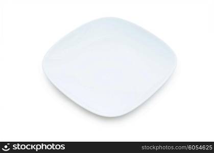 Plate isolated on the white background