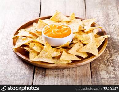 plate of nachos with cheese