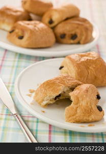 Plate of Pain au Chocolat