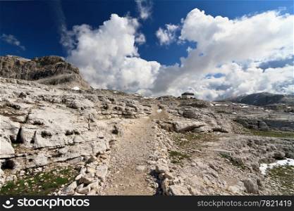 plateau in Pale di San Martino Dolomites, Trentino, Italy