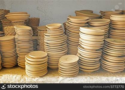 Plates in maroccan pottery