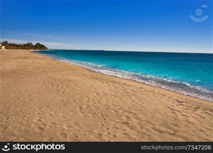 Platja Casa dels LLadres beach playa in Mont-Roig del C&of Tarragona at Costa Dorada of Catalonia