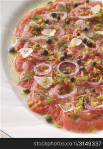 Platter of Marinated Salmon