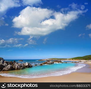 Playa de Toro beach in Llanes of Asturias Spain