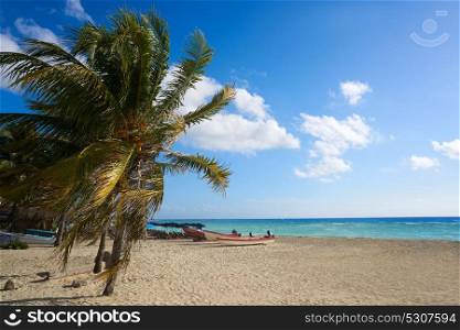 Playa del Carmen beach in Riviera Maya near Cancun Mayan Mexico