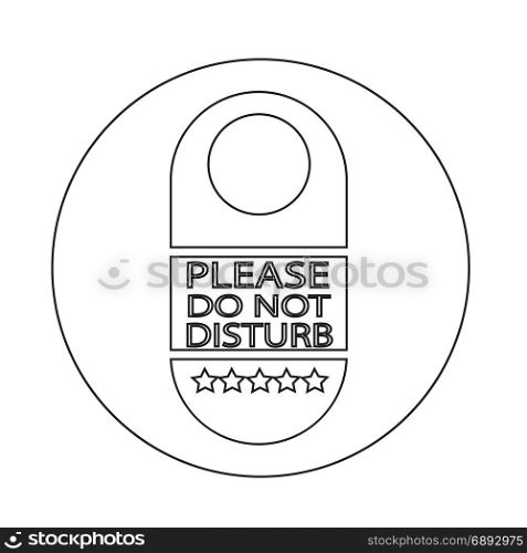 please do not disturb door hanger icon