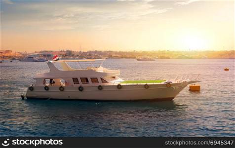 Pleasure boat in the red sea. Egypt