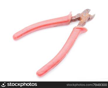 pliers on white background