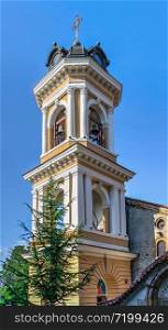 Plovdiv, Bulgaria - 07.24.2019. Virgin Mary Eastern Orthodox Church in city of Plovdiv, Bulgaria, on a sunny summer day. Virgin Mary Eastern Orthodox Church in city of Plovdiv, Bulgaria
