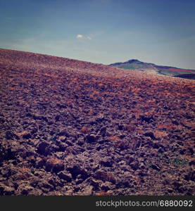 Plowed Fields on the Sloping Hills of Sicily, Instagram Effect