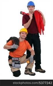 Plumber and electrician