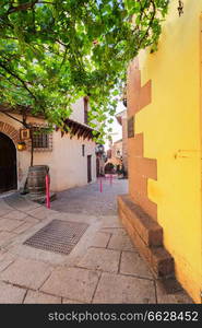 Poble Espanyol, traditional architecture site in Barcelona, Spain. Poble Espanyol, Barcelona