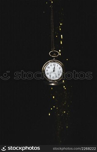 pocket watch with glitters