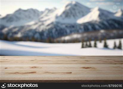 Podium for product advertisement or restaurant menus with beautiful background 3d illustrated