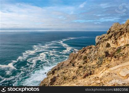 Point Reyes Lighthouse at Pacific coast, built in 1870, California, USA