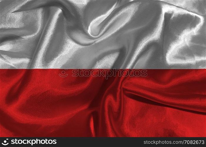 Poland national flag 3D illustration symbol. Poland flag