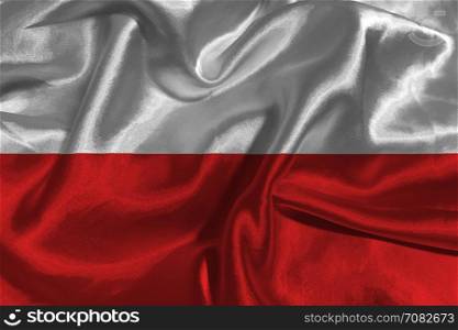Poland national flag 3D illustration symbol. Poland flag